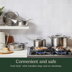 MultiClad Pro Triple Ply Stainless Cookware 12 Piece Set