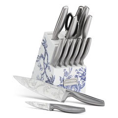 Caskata™ 15 Piece German Stainless Steel Knife Block Set