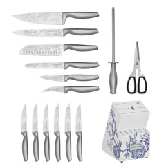 Caskata™ 15 Piece German Stainless Steel Knife Block Set