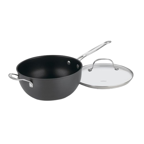 Chef's Classic™ Nonstick Hard Anodized 4 Qt. Chef's Pan with Helper Handle & Cover