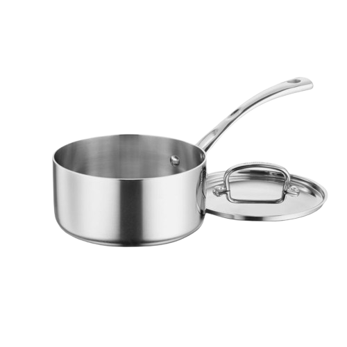 French Classic Tri-Ply Stainless 2 Qt. Saucepan with Cover