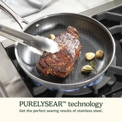 FusionElite+™ Nonstick Tri-Ply Stainless Steel  12" Skillet w/Helper