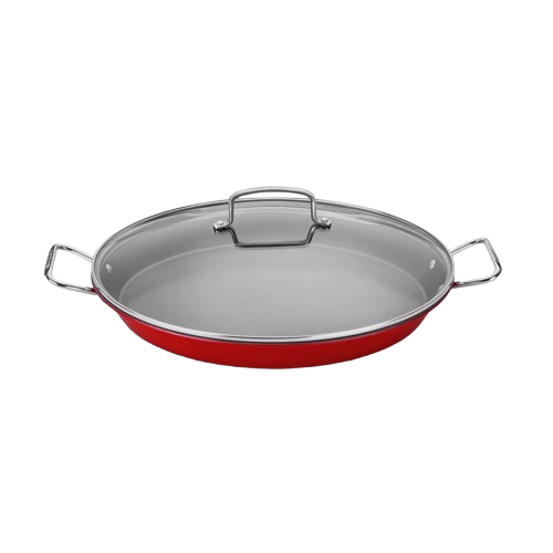 15″ Paella Pan with Glass Lid