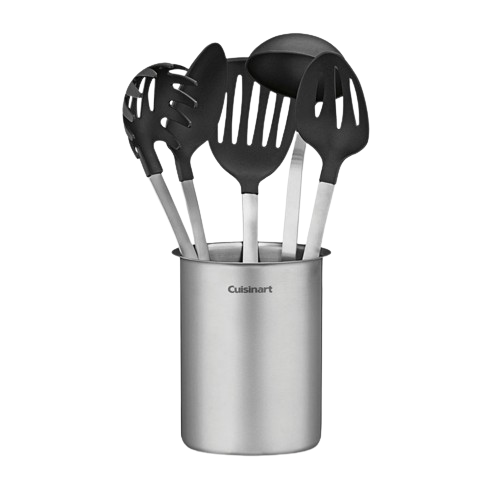 Crock with Barrel Handle Tools (Set of 6)