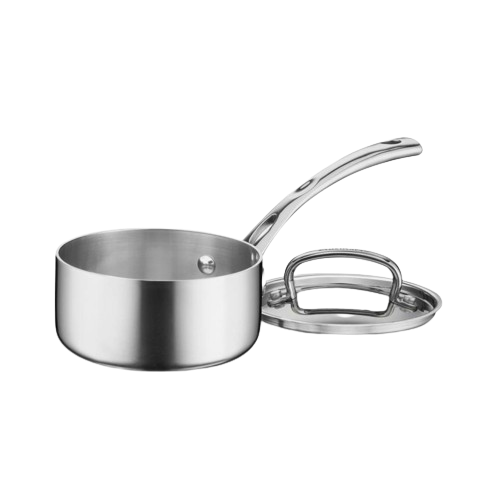 French Classic Tri-Ply Stainless 1 Qt. Saucepan with Cover
