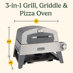 3-in-1 Grill, Griddle, and Pizza Oven