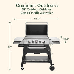 28" Outdoor Griddler™ - 2-in-1 Griddle & Broiler